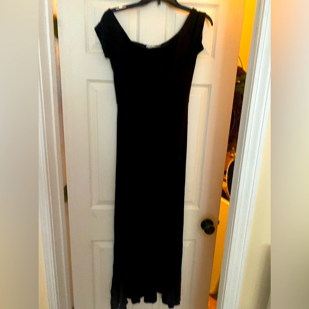 Black long maxi dress